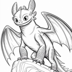 Desenho de Como Treinar Seu Dragao para colorir e imprimir: número 14