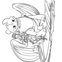 Desenho de Como Treinar Seu Dragao para colorir e imprimir: número 15