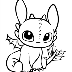 Desenho de Como Treinar Seu Dragao para colorir e imprimir: número 16