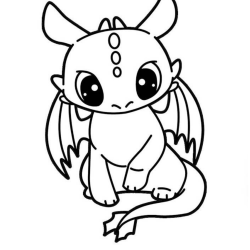 Desenho de Como Treinar Seu Dragao para colorir e imprimir: número 18