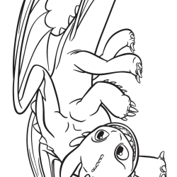 Desenho de Como Treinar Seu Dragao para colorir e imprimir: número 21