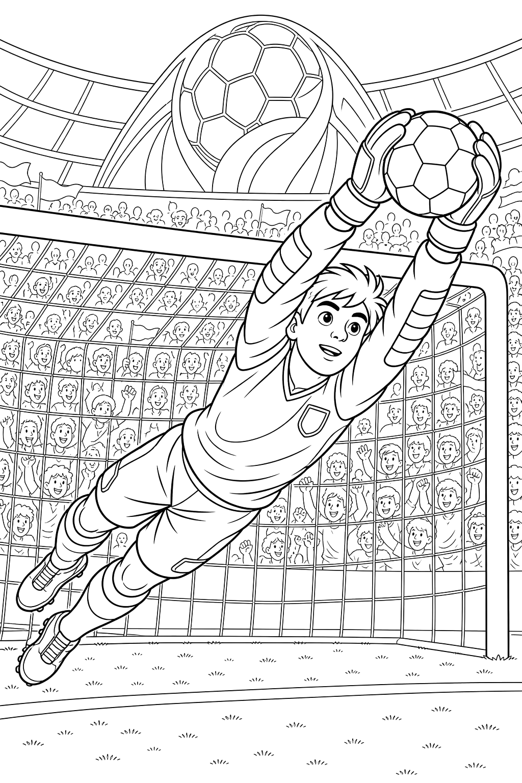 Desenho de Copa do Mundo para colorir e imprimir: número 3