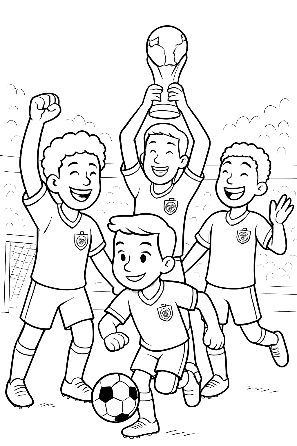 Desenho de Copa do Mundo para colorir e imprimir: número 11