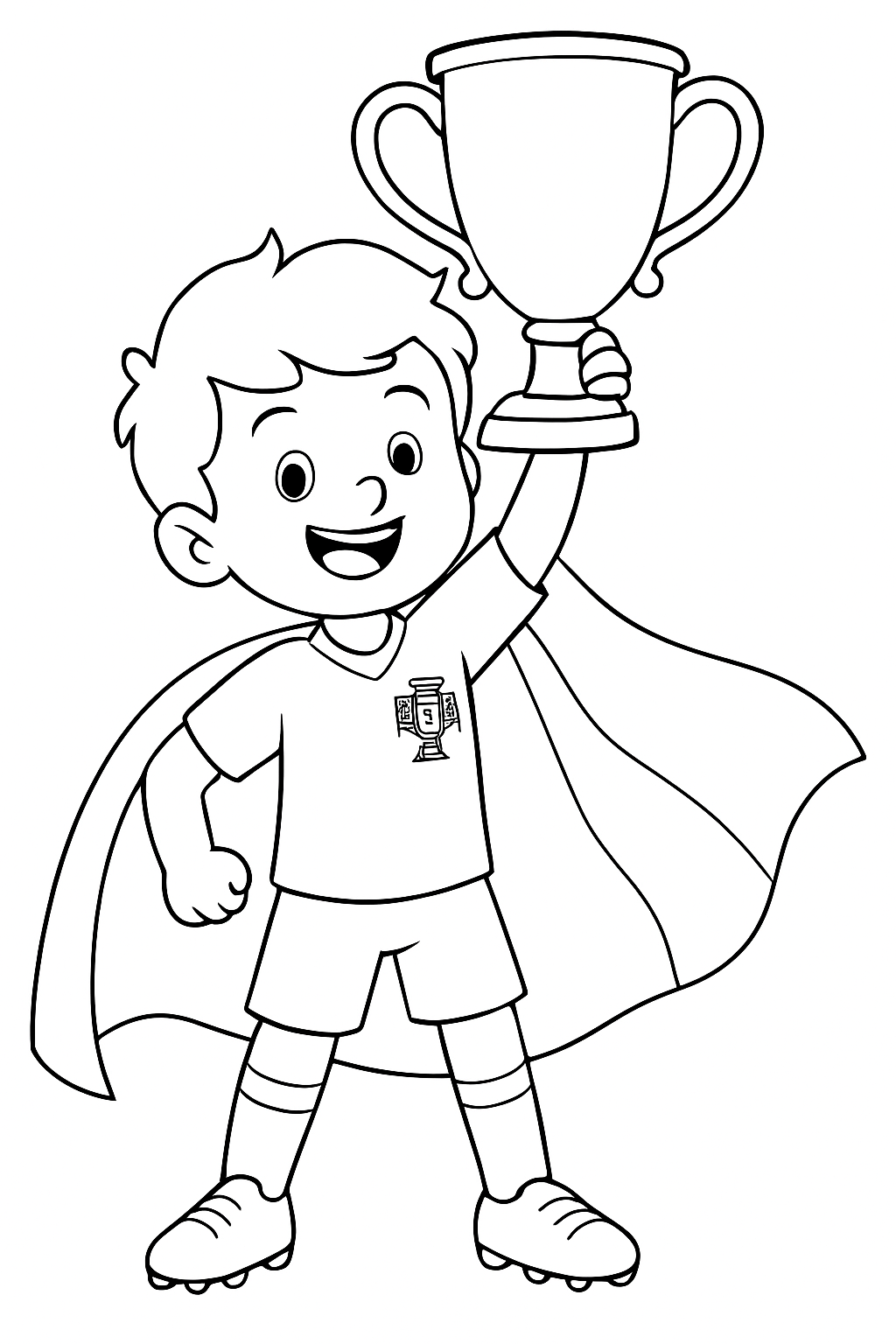 Desenho de Copa do Mundo para colorir e imprimir: número 17
