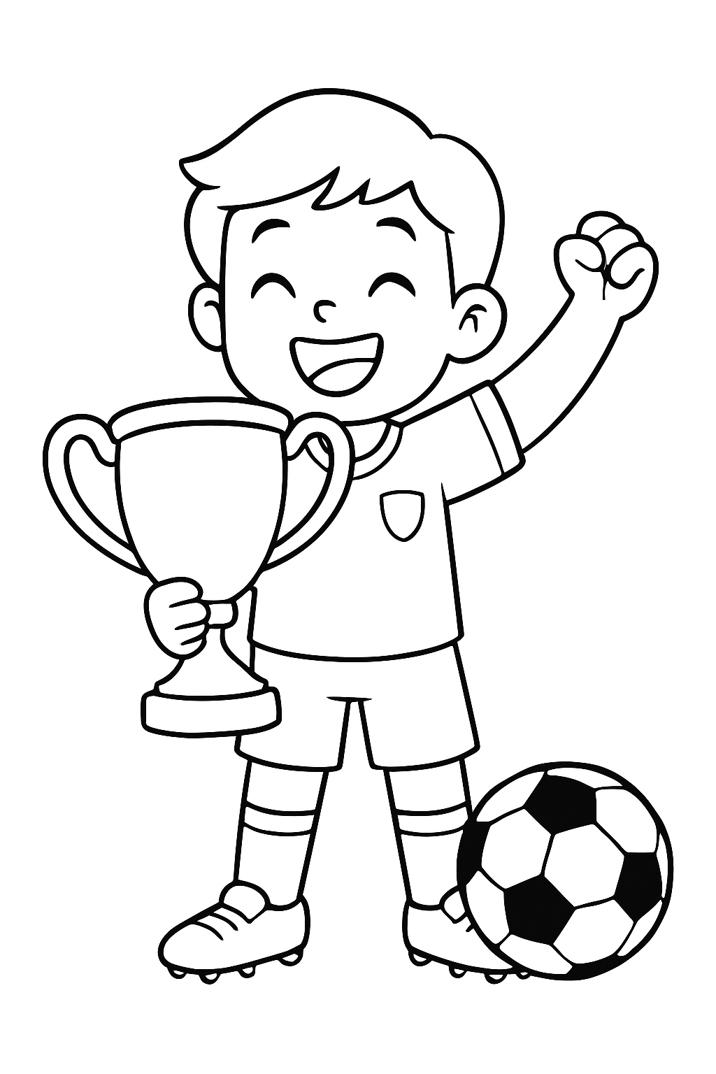 Desenho de Copa do Mundo para colorir e imprimir: número 18