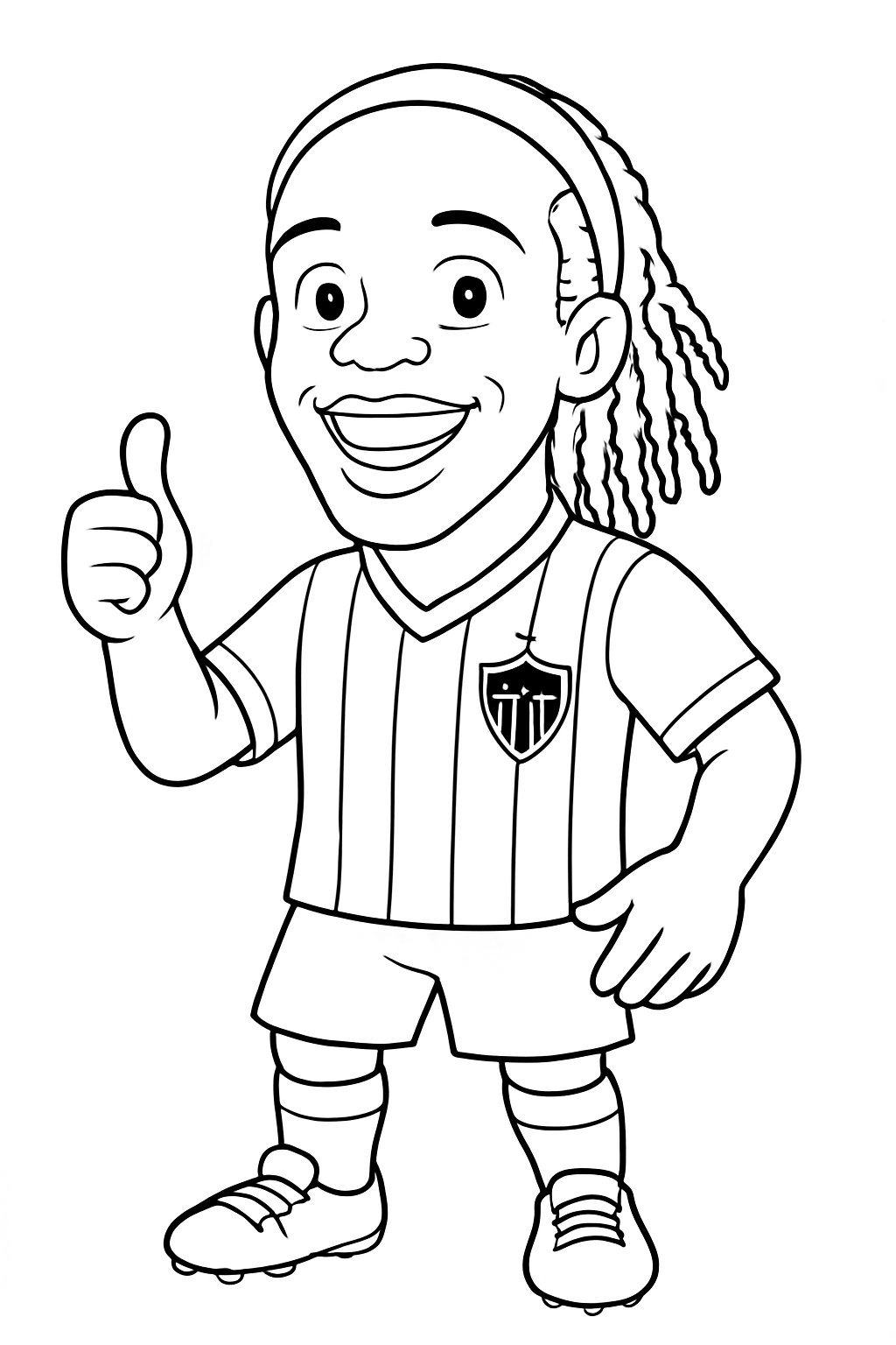 Desenho de Copa do Mundo para colorir e imprimir: número 19