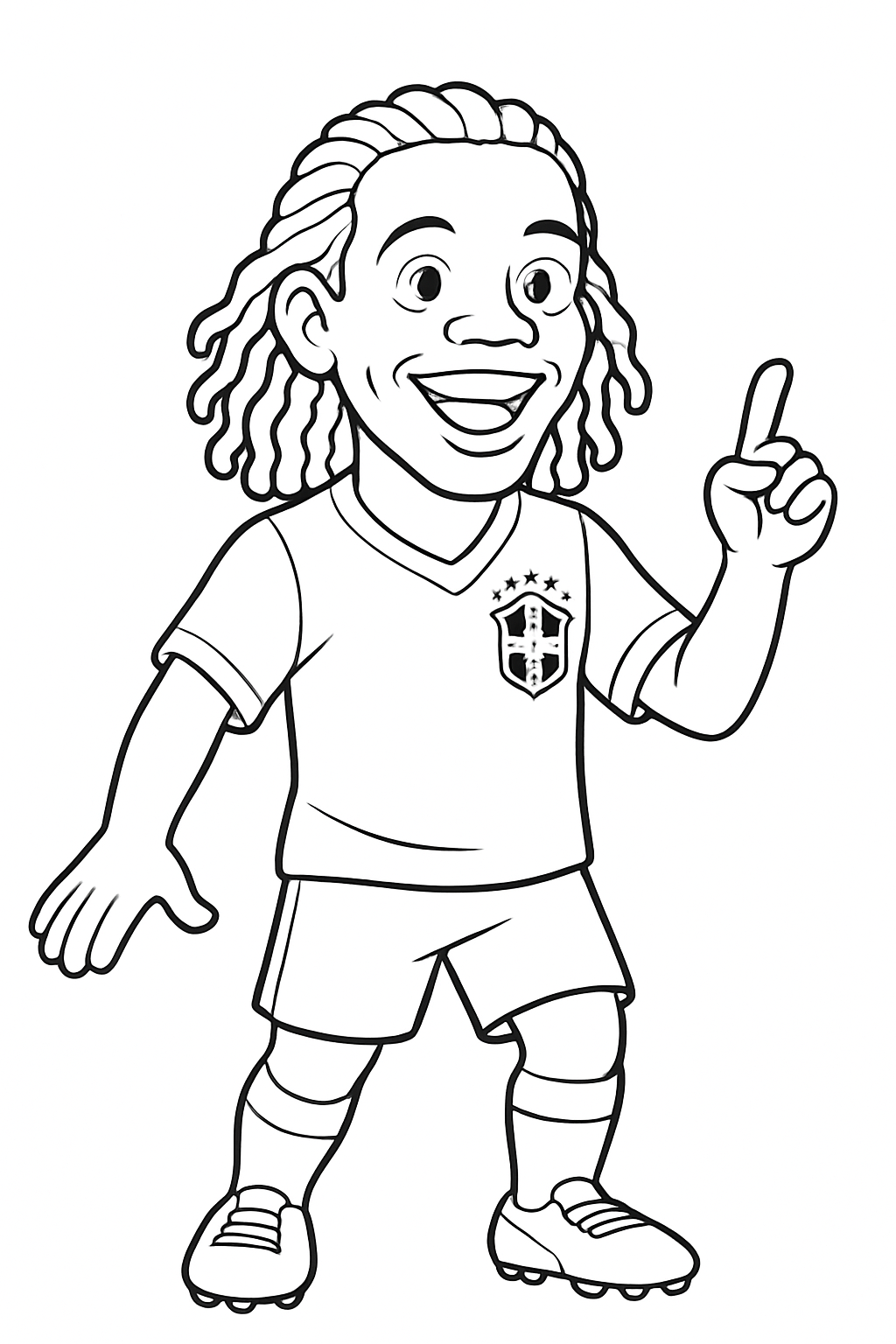 Desenho de Copa do Mundo para colorir e imprimir: número 20