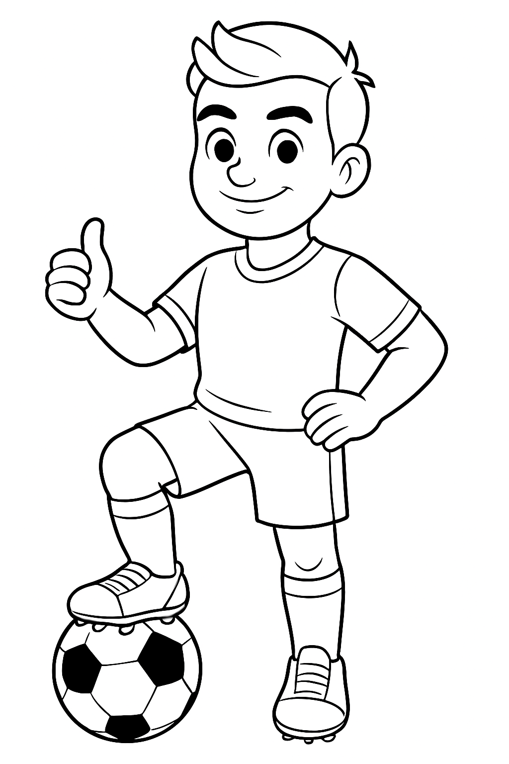 Desenho de Copa do Mundo para colorir e imprimir: número 21