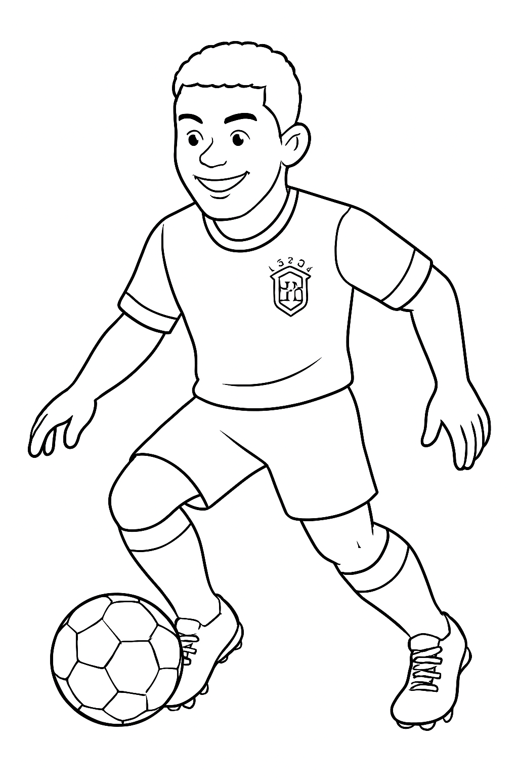 Desenho de Copa do Mundo para colorir e imprimir: número 22