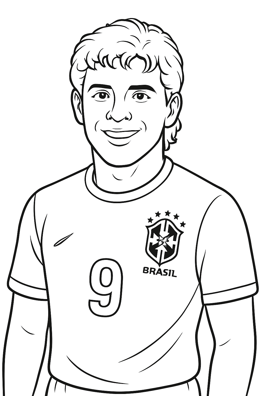Desenho de Copa do Mundo para colorir e imprimir: número 24