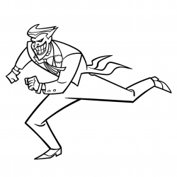 Desenho de Coringa para colorir e imprimir: número 10