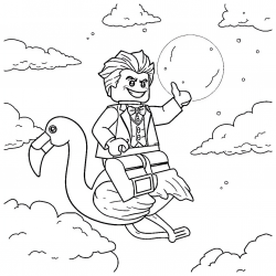 Desenho de Coringa para colorir e imprimir: número 12