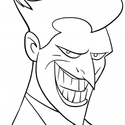Desenho de Coringa para colorir e imprimir: número 14