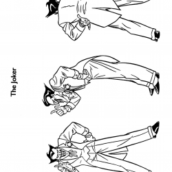 Desenho de Coringa para colorir e imprimir: número 15