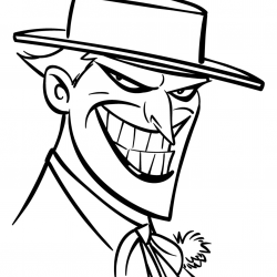 Desenho de Coringa para colorir e imprimir: número 16