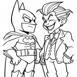Desenho de Coringa para colorir e imprimir: número 21