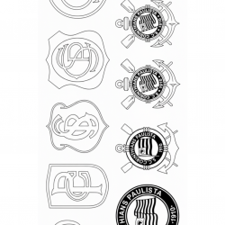Desenho de Corinthians para colorir e imprimir: número 8
