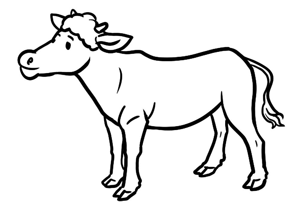 Desenho de Corneta para colorir e imprimir: número 3
