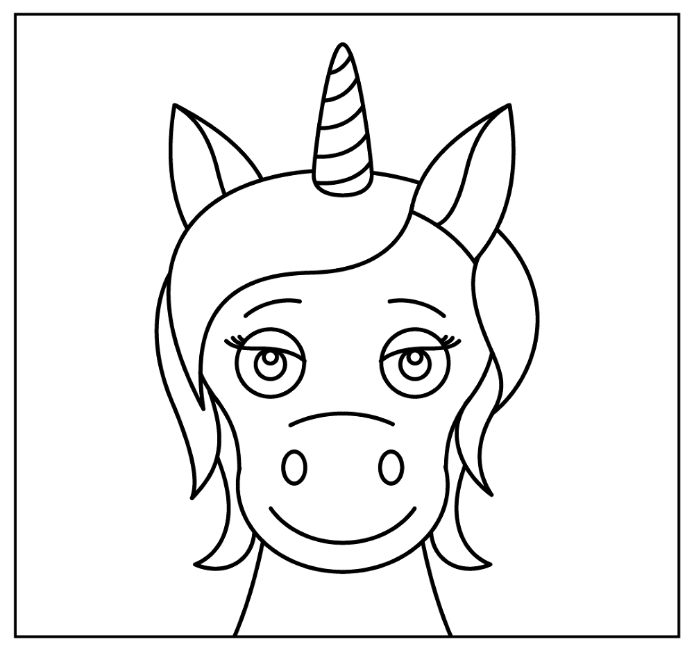 Desenho de Corneta para colorir e imprimir: número 9