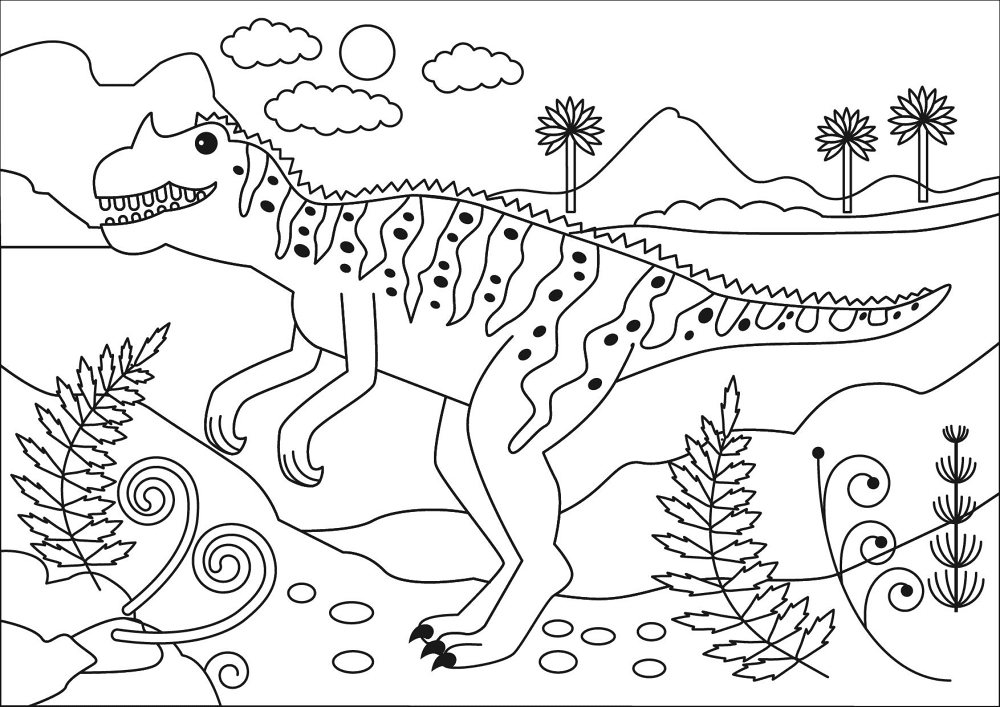 Desenho de Corneta para colorir e imprimir: número 10