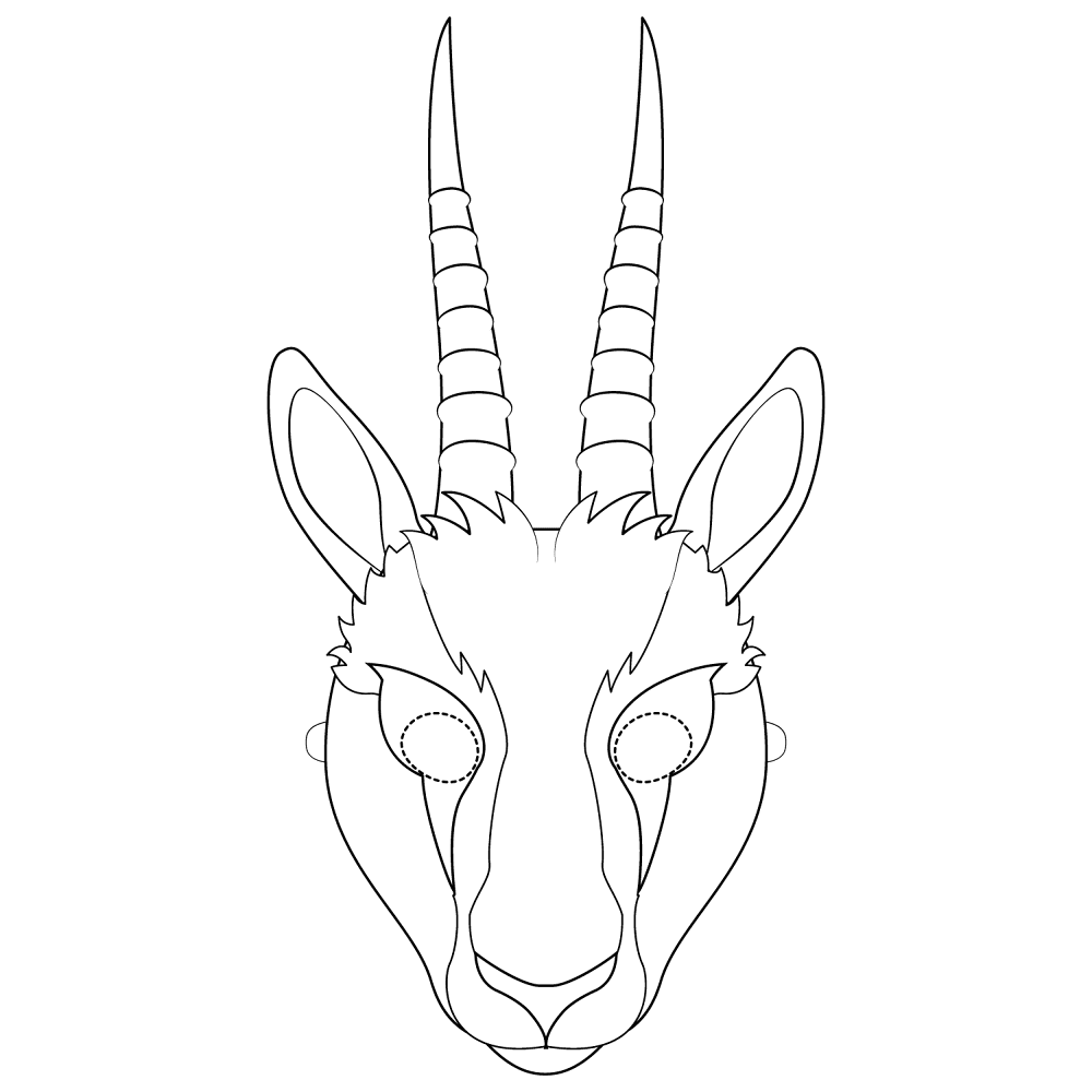Desenho de Corneta para colorir e imprimir: número 18