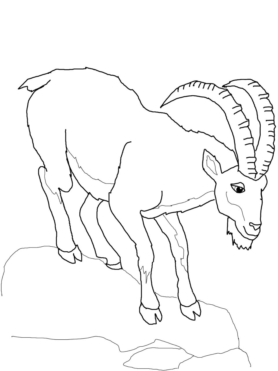 Desenho de Corneta para colorir e imprimir: número 22