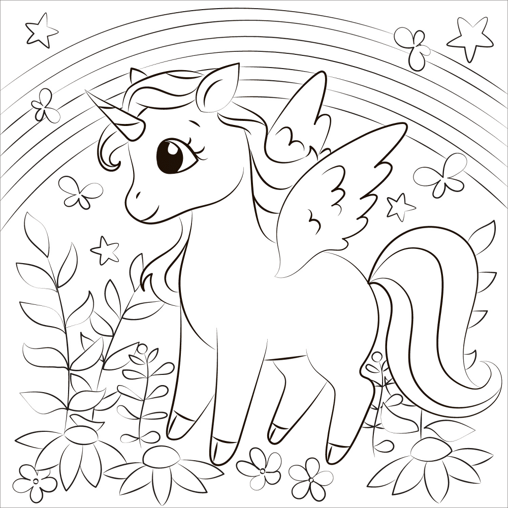 Desenho de Corneta para colorir e imprimir: número 35
