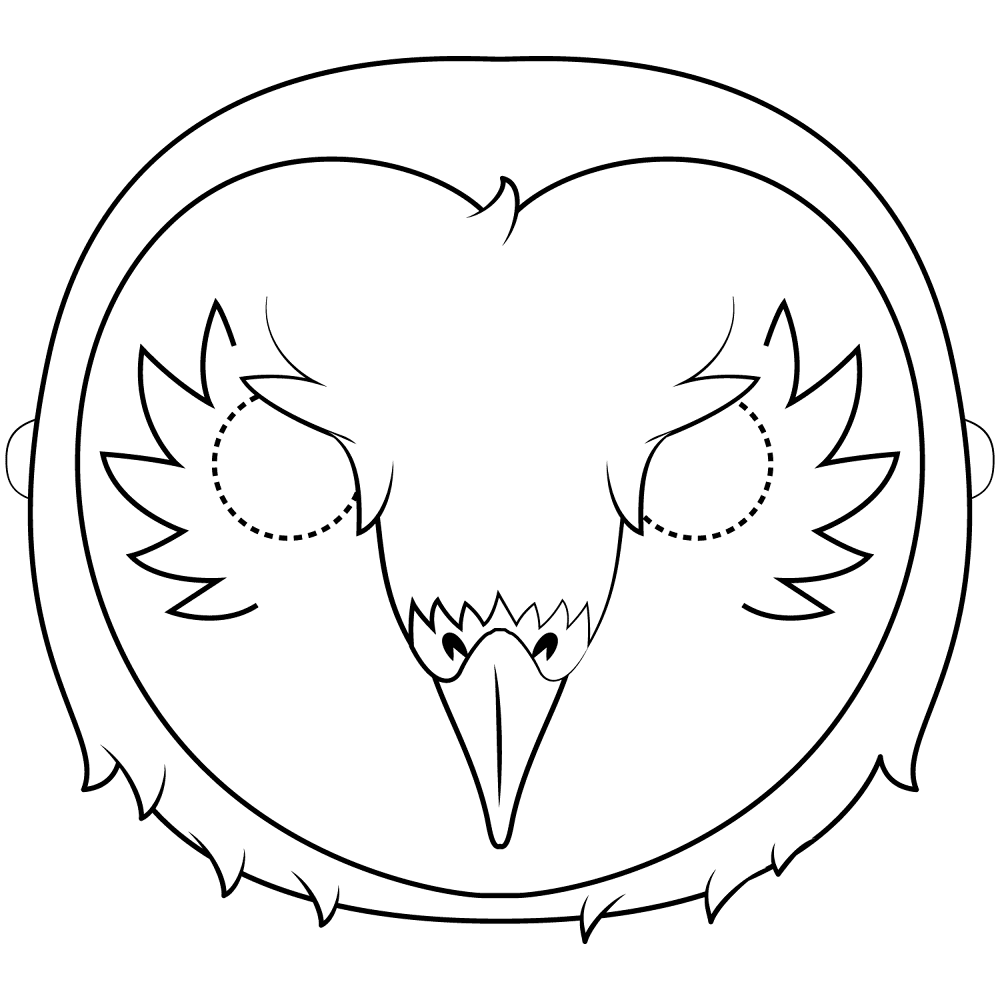 Desenho de Corujas para colorir e imprimir: número 21