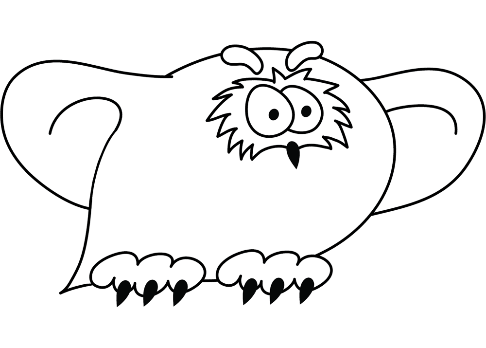 Desenho de Corujas para colorir