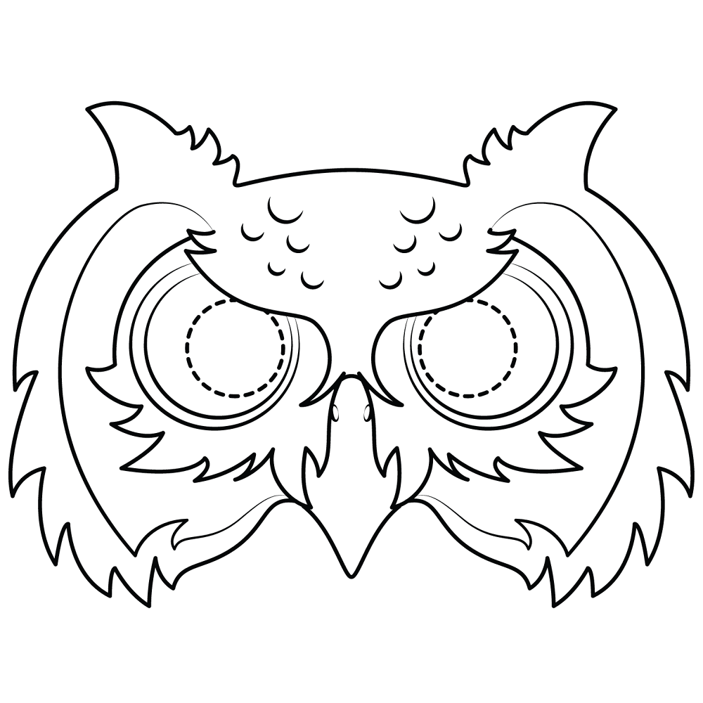 Desenho de Corujas para colorir