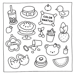 Desenho de Cozy Friends para colorir e imprimir: número 1