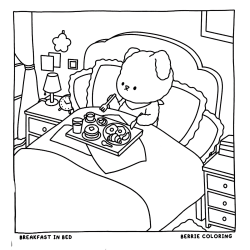 Desenho de Cozy Friends para colorir e imprimir: número 5