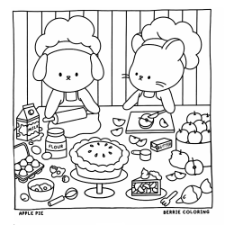 Desenho de Cozy Friends para colorir e imprimir: número 6