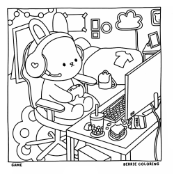 Desenho de Cozy Friends para colorir e imprimir: número 12