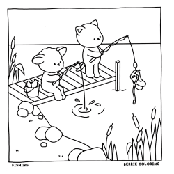 Desenho de Cozy Friends para colorir e imprimir: número 13