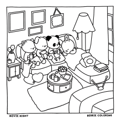 Desenho de Cozy Friends para colorir e imprimir: número 14