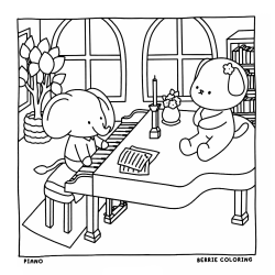 Desenho de Cozy Friends para colorir e imprimir: número 16