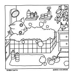 Desenho de Cozy Friends para colorir e imprimir: número 17