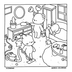 Desenho de Cozy Friends para colorir e imprimir: número 19