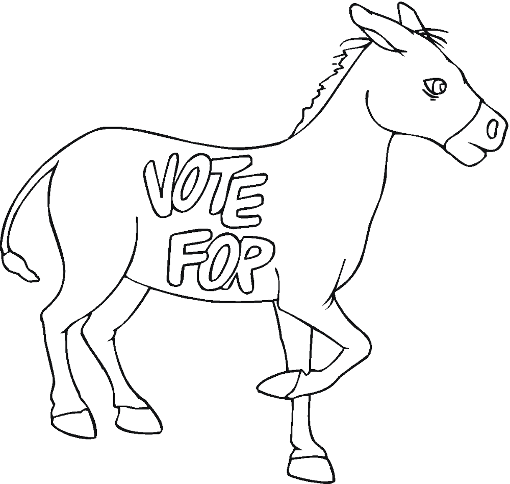 Desenho de Data Das Eleições para colorir e imprimir: número 6