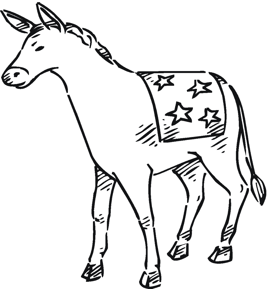 Desenho de Data Das Eleições para colorir e imprimir: número 8