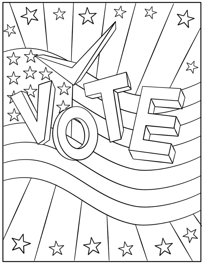 Desenho de Data Das Eleições para colorir e imprimir: número 12