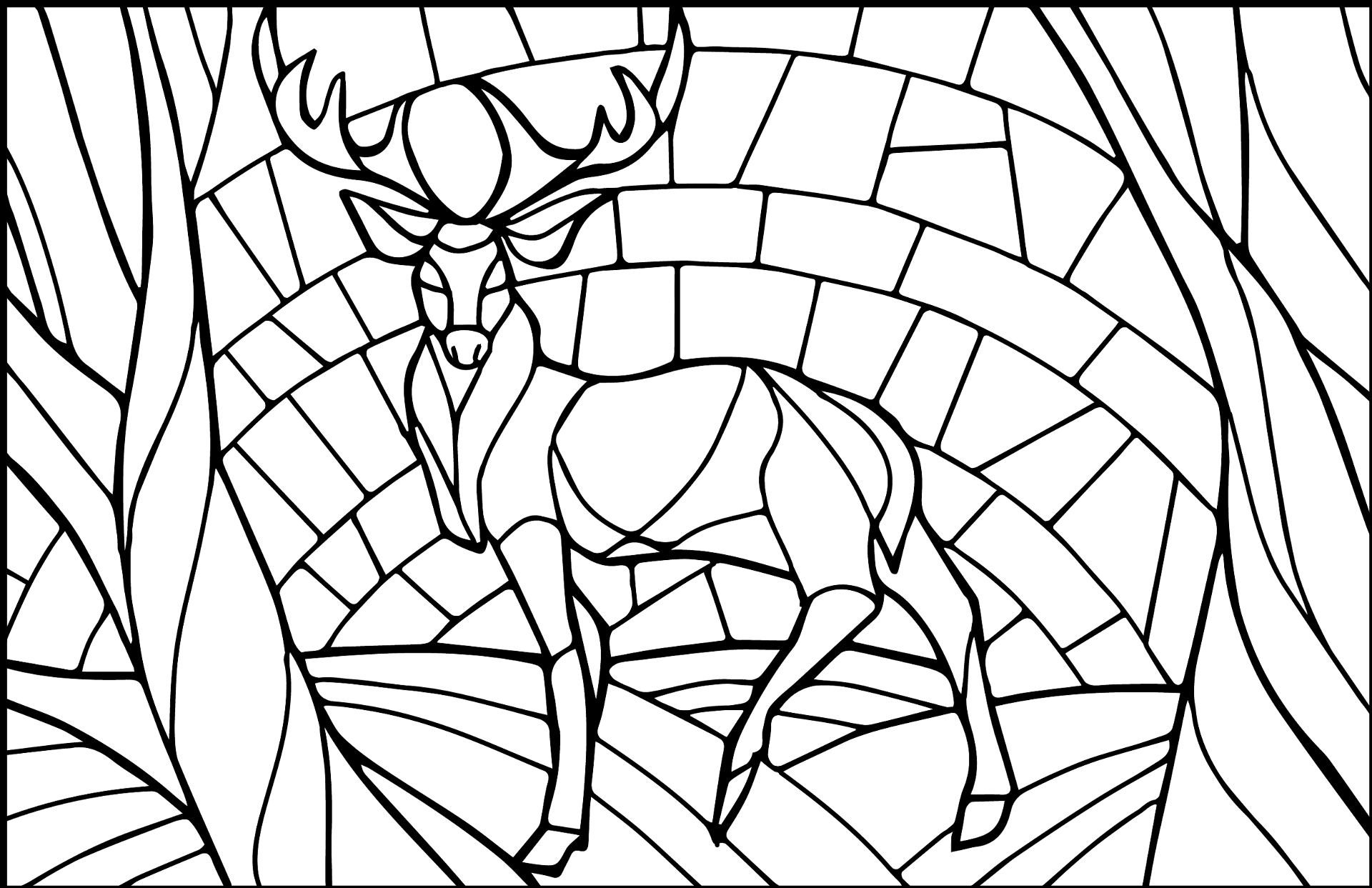 Desenho de Decorativo para colorir e imprimir: número 18