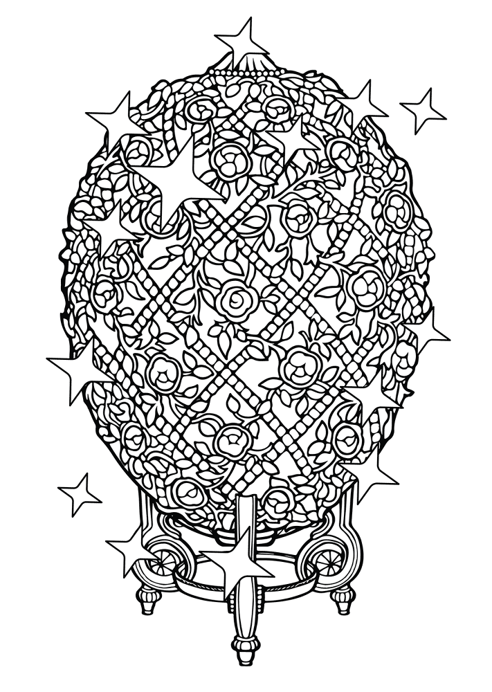 Desenho de Decorativo para colorir e imprimir: número 21