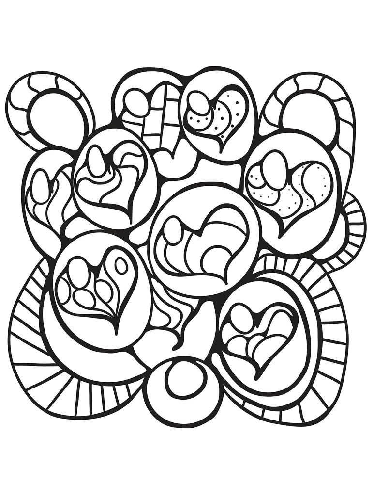 Desenho de Decorativo para colorir e imprimir: número 34
