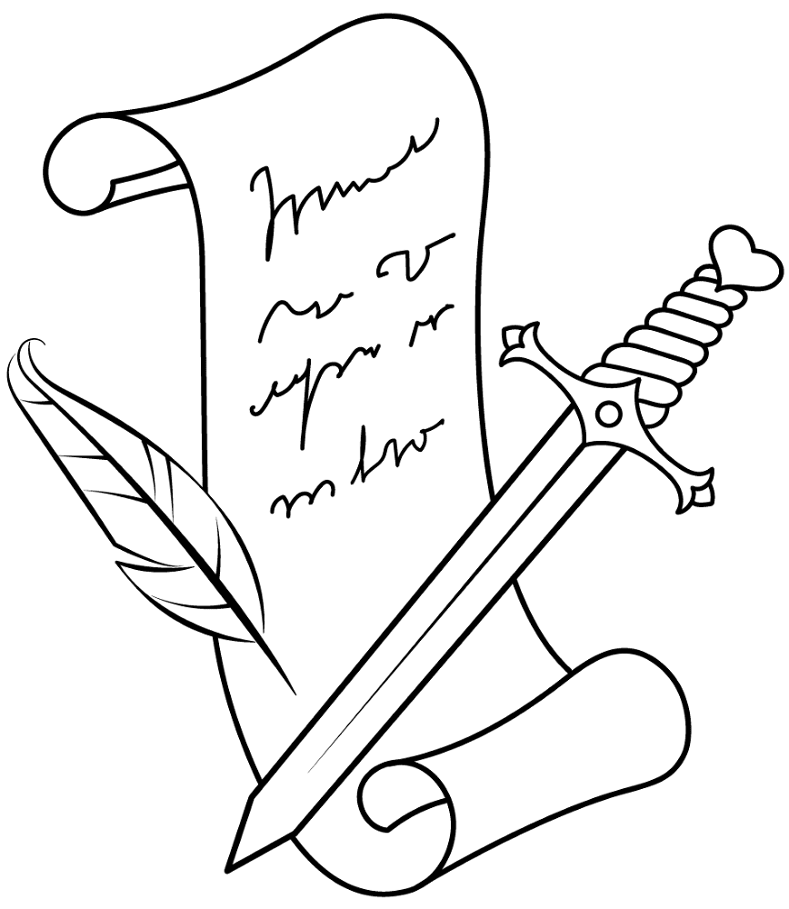 Desenho de Decorativo para colorir e imprimir: número 46