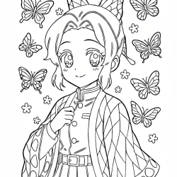 Desenho de Demon Slayer para colorir e imprimir: número 11