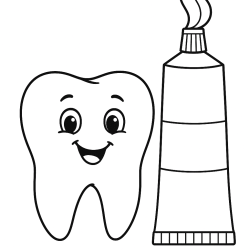 Desenho de Dentistas para colorir e imprimir: número 2