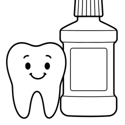 Desenho de Dentistas para colorir e imprimir: número 11