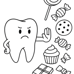 Desenho de Dentistas para colorir e imprimir: número 19